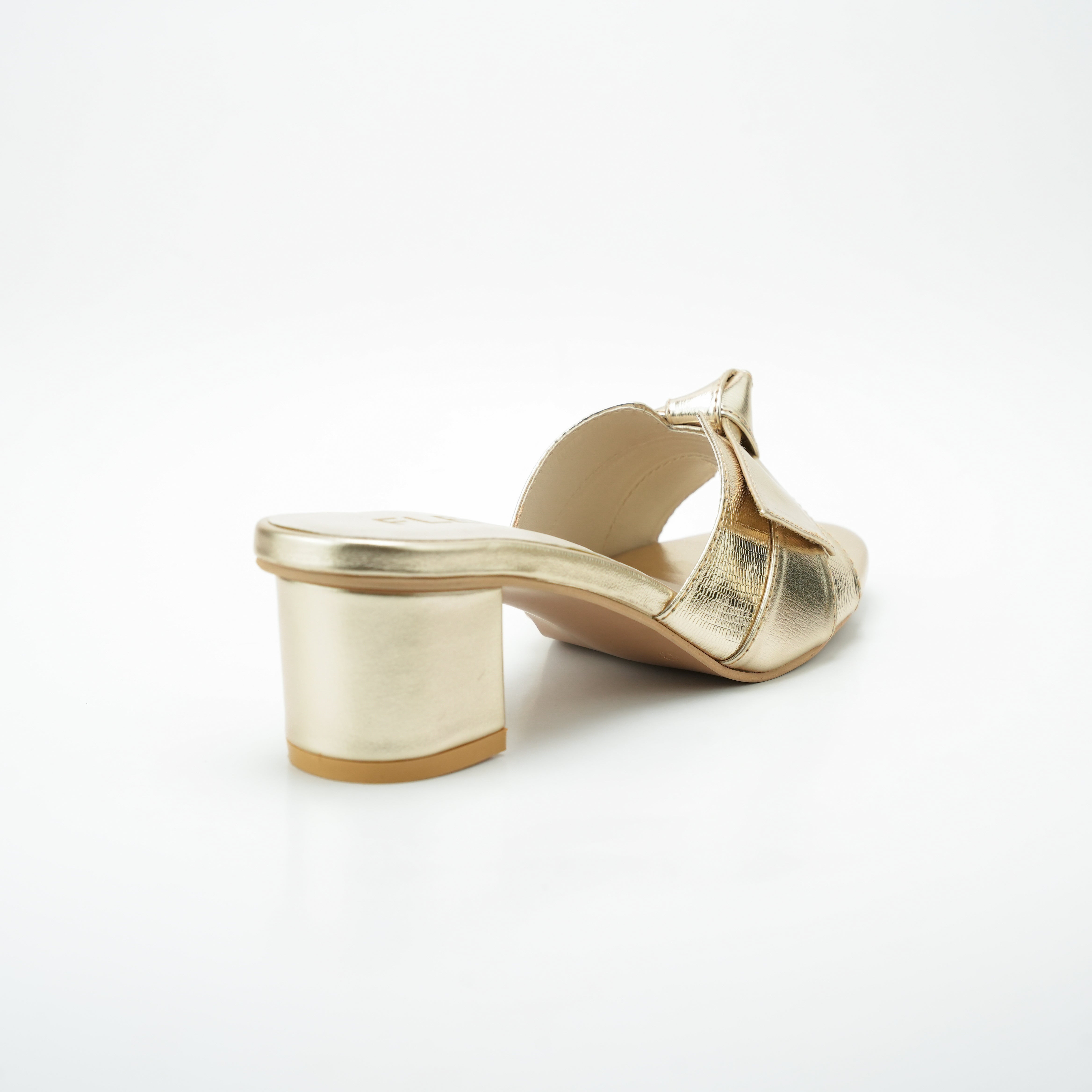 Golden Glam - Block Heel