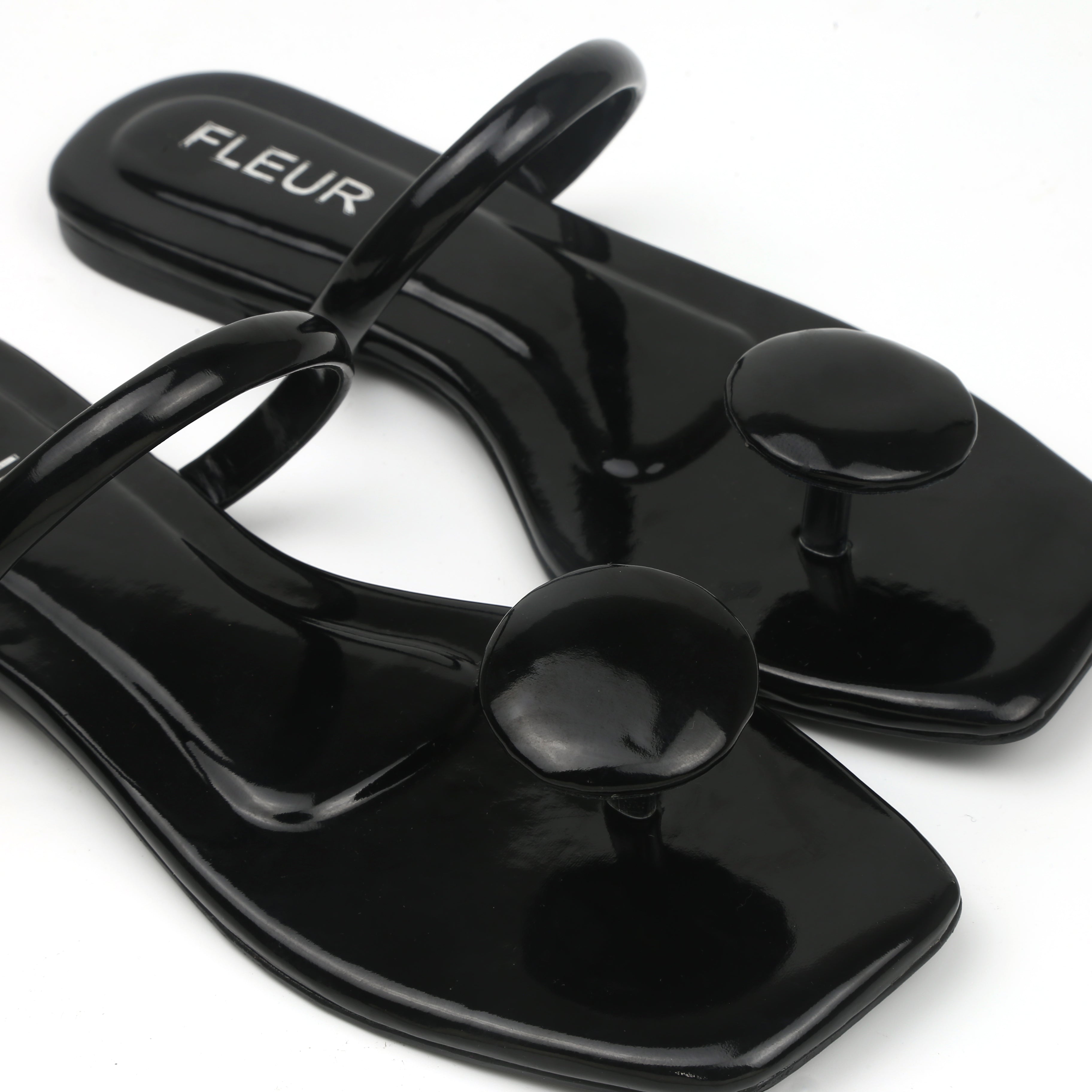 High Gloss Flats - Black