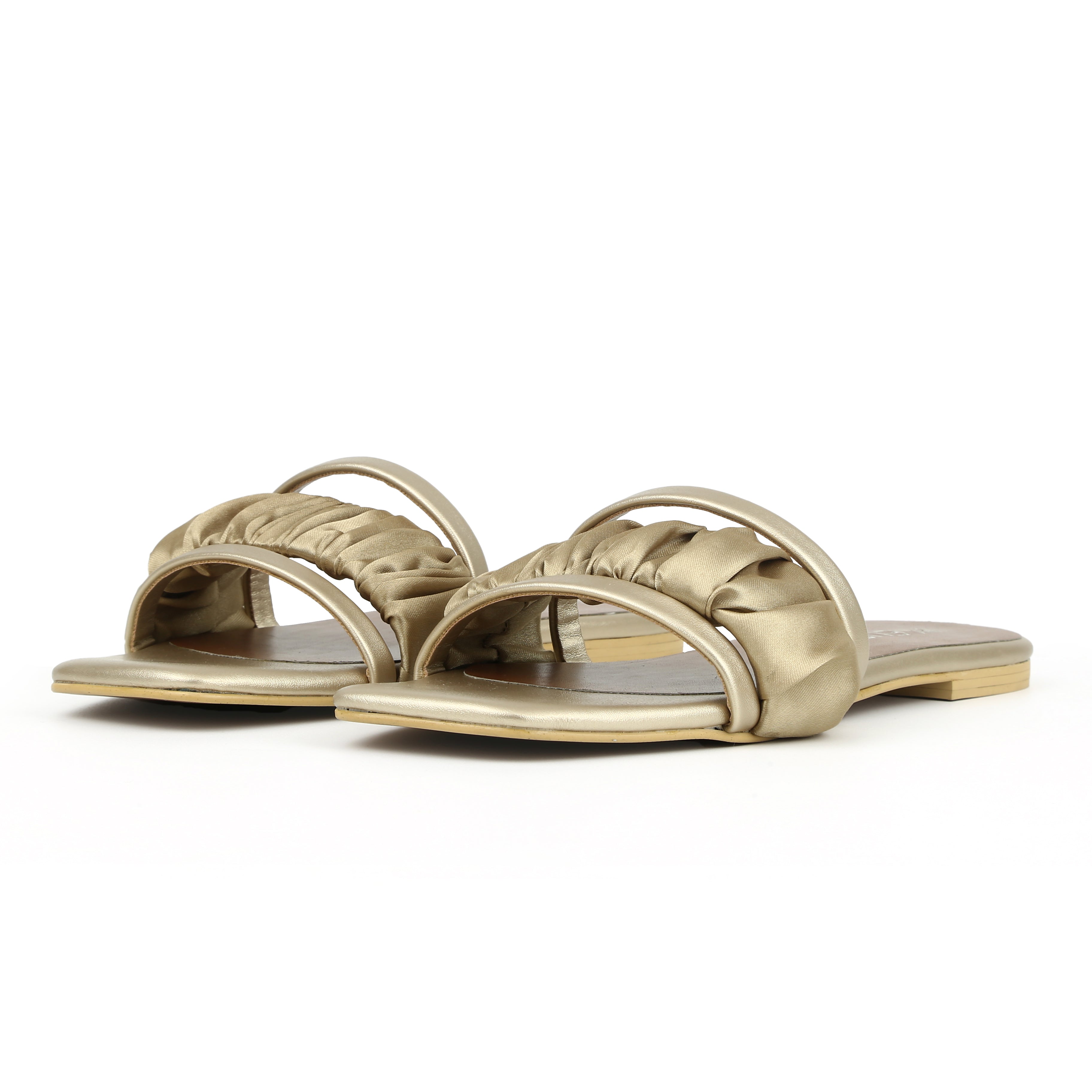 Liquid Luxe Flats - Golden