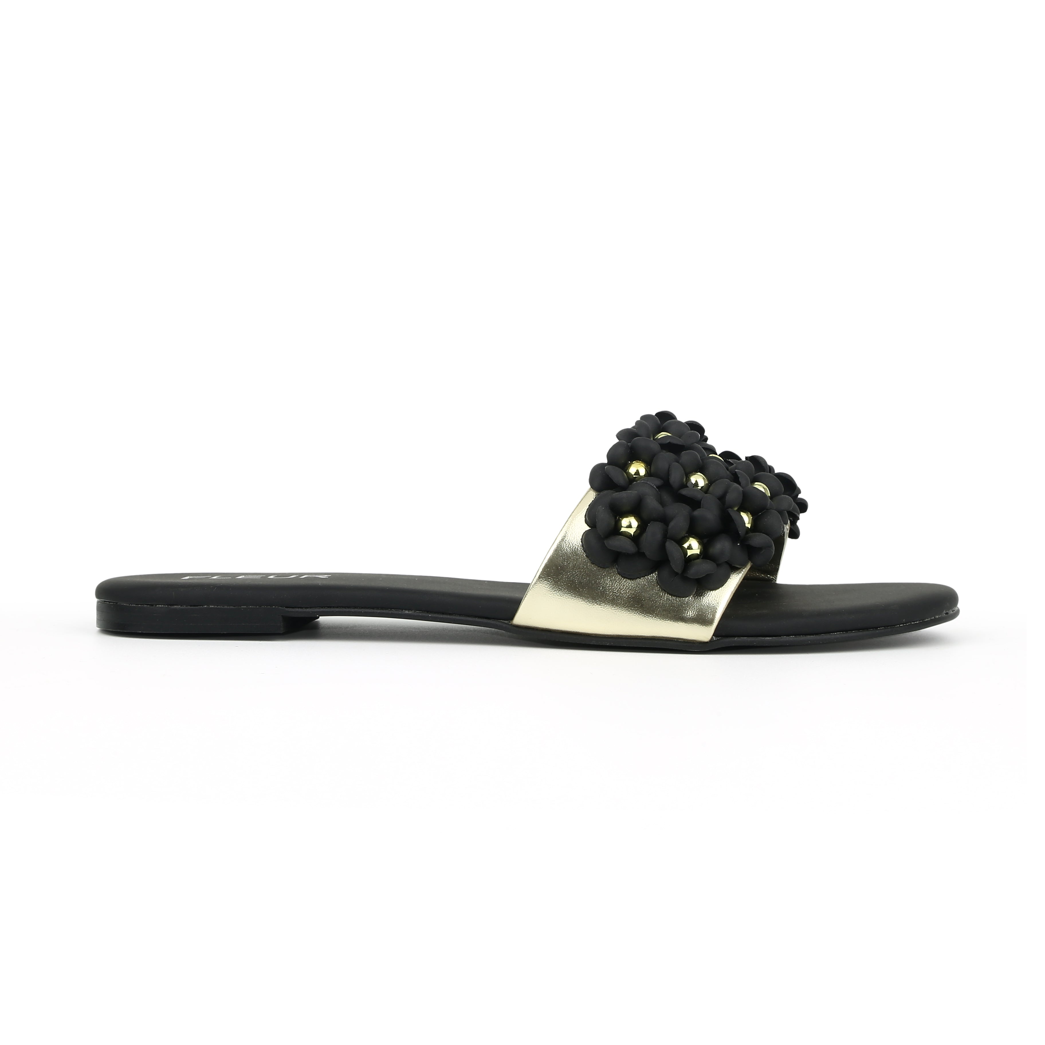 Black & Bloom Flats